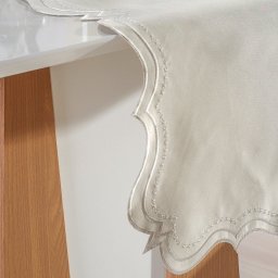 Trilho de Mesa Bordare Bordado 40x180cm Pergaminho - 3