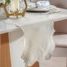 Trilho de Mesa Bordare Bordado 40x180cm Pergaminho - 1