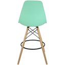 Ver imagem 4 de Banqueta Charles Eames Eiffel Wood Design Base Fixa Madeira - Verde