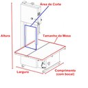 Ver imagem 3 de Serra Fita Média 1,77m Tropikal com Moedor Mesa Móvel Bivolt TK332E
