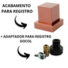 Acabamento Registro Volante Quadrado P/ Docol Metal Rose - 7