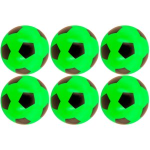 Kit 06x Bola de Vinil Pingo Dente de Leite Futebol - Verde