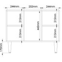 Ver imagem 4 de Estante Baixa 5 Nichos Infinity Branco