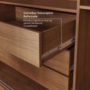 Ver imagem 6 de Guarda Roupa Casal 3 Portas de Correr 1 Porta com Espelho Samambaia CabeCasa MadeiraOriginals Freijó