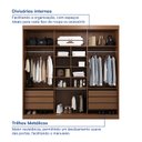 Ver imagem 5 de Guarda Roupa Casal 3 Portas de Correr 1 Porta com Espelho Samambaia CabeCasa MadeiraOriginals Freijó