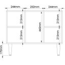 Ver imagem 5 de Estante Baixa 5 Nichos Infinity 