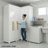 Armário Modulação Lavanderia 5 Portas Bco com Pés Aurora - 6