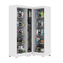 Ver imagem 5 de Armário Multiuso para Lavanderia Modulado 5 Portas com Pés Branco Aurora