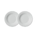 Ver imagem 1 de Jogo 2 Pratos Fundos Pomerode Brancos 24 Cm Porcelana Schmidt