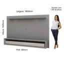 Ver imagem 4 de Painel Home para TV até 65 Polegadas com LED Supreme 180 Gelius Móveis