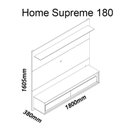 Ver imagem 3 de Painel Home para TV até 65 Polegadas com LED Supreme 180 Gelius Móveis