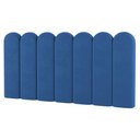 Ver imagem 3 de Painel Cabeceira Cama Box Casal King Size Lana 195cm Suede Azul - Abmaza