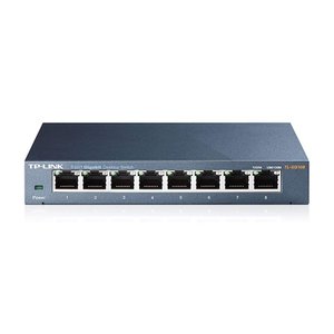 Switch 08 Portas Tp-link Tl-sg108 Gigabit 10-100-1000 Mbps