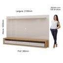 Ver imagem 4 de Painel Home para TV até 70 Polegadas com LED Supreme 220 Gelius Móveis