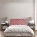Ver imagem 1 de Painel Capitonê King 195cm Jade Suede Slk Decor Cabeceira Jade Rosa Claro