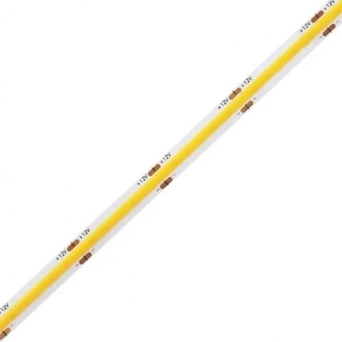 Fita Led Cob 5m 12v Ip20 8w 3000k 480l/m 8mm-nordecor