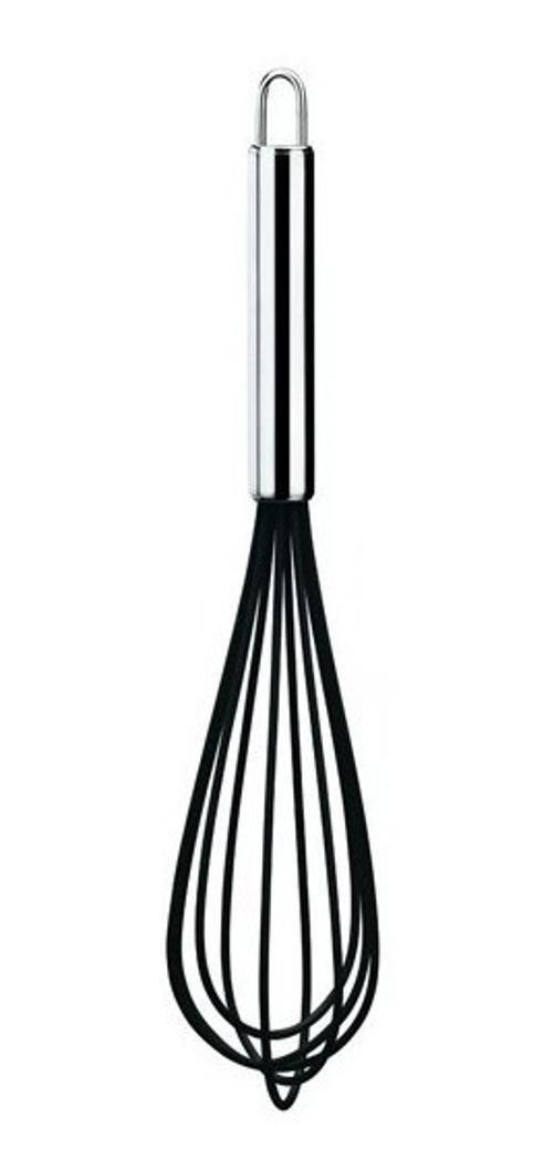 Jogo Colheres de Silicone Cabo Inox Utensílios 8 Peças Preto - 2