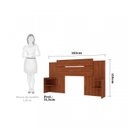 Ver imagem 7 de Conjunto Quarto de Casal 1 Guarda Roupa com Espelho Buzios 1 Cabeceira Extensível Mila Panan Móveis