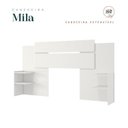 Ver imagem 6 de Conjunto Quarto de Casal 1 Guarda Roupa com Espelho Buzios 1 Cabeceira Extensível Mila Branco