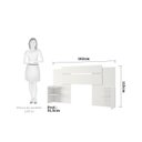 Ver mais imagens de Conjunto Quarto de Casal 1 Guarda Roupa com Espelho Buzios 1 Cabeceira Extensível Mila Branco