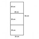 Ver imagem 2 de 3 Estantes Organizadora C/ Suporte De Metal Para Lojas 80Cm