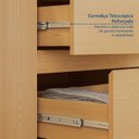 Ver imagem 5 de Cômoda Sapateira 1 Porta 4 Gavetas Samambaia CabeCasa MadeiraOriginals Marrom/Carvalho