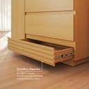 Ver imagem 6 de Cômoda Sapateira 1 Porta 4 Gavetas Samambaia CabeCasa MadeiraOriginals Marrom/Carvalho