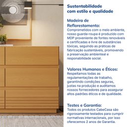 Cômoda 6 Gavetas Samambaia CabeCasa MadeiraMadeira - 7