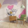 Painel Adesivo Papel de Parede Floral N011144 m² - 1