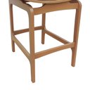 Ver imagem 7 de Banqueta Alta Bistrô Apollo Encosto Telinha Natural e Assento Anatômico - Natural Estofado Corano Br