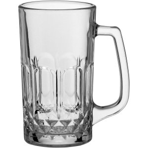 CANECA CERVEJA 15x12x8cm 550ml VIDRO TRANSPARENTE