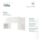 Ver imagem 6 de Conjunto Quarto de Casal 1 Guarda Roupa com Espelho Clara 1 Cabeceira Extensível Mila 