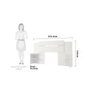 Ver mais imagens de Conjunto Quarto de Casal 1 Guarda Roupa com Espelho Clara 1 Cabeceira Extensível Mila 