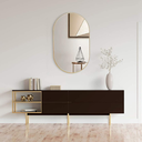 Ver imagem 5 de Espelho Oval com Moldura em Metal 80 x 50 cm