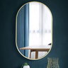 Espelho Oval com Moldura em Metal 80 x 50 cm - 1