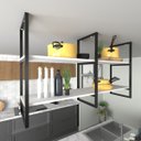 Ver imagem 4 de Nicho Industrial Suspenso Teto Cozinha