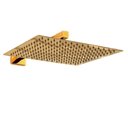 Ver imagem 1 de Ducha Chuveiro Dourado 20x20 Suporte Quadrado Parede Slim Area Externa Banheiro Piscina Banho