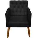 Ver imagem 1 de Poltrona Reforçada para Escritório com Pés Palito Tecido Suede