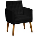 Ver imagem 5 de Poltrona Reforçada para Escritório com Pés Palito Tecido Suede