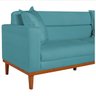 Sofá 2 Lugares Viena Suede - Doce Sonho Móveis Sofá 2 Lugares Sofás Azul Turquesa - 7