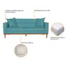 Sofá 2 Lugares Viena Suede - Doce Sonho Móveis Sofá 2 Lugares Sofás Azul Turquesa - 5
