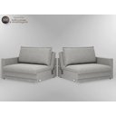 Ver imagem 7 de Sofá Tango 2,20m sem Caixa, Retrátil e Reclinável Linho Soft Prata - Netsofas