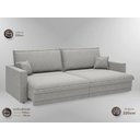 Ver imagem 6 de Sofá Tango 2,20m sem Caixa, Retrátil e Reclinável Linho Soft Prata - Netsofas