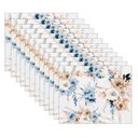 Ver imagem 1 de Kit Jogo Americano Boho Azul/ambar - 12 Peças