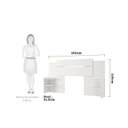 Ver mais imagens de Conjunto Quarto de Casal Guarda Roupa com Espelho Luiza Cabeceira Extensível Mila