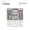 Conjunto Quarto de Casal Guarda Roupa com Espelho Luiza Cabeceira Extensível Mila  - 5