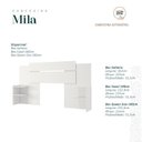 Ver imagem 7 de Conjunto Quarto de Casal Guarda Roupa com Espelho Luiza Cabeceira Extensível Mila 