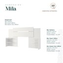 Ver imagem 7 de Conjunto Quarto de Casal Guarda Roupa com Espelho Luiza Cabeceira Extensível Mila