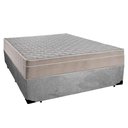 Ver imagem 1 de Cama Box Casal Suede + Colchão Sereneprime Molas Ensacadas 138x188x65 Cinza