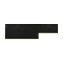 Ver imagem 2 de Kit 2 Armários Aéreos 190cm 3 Portas MDP Basculante Preto Multimóveis